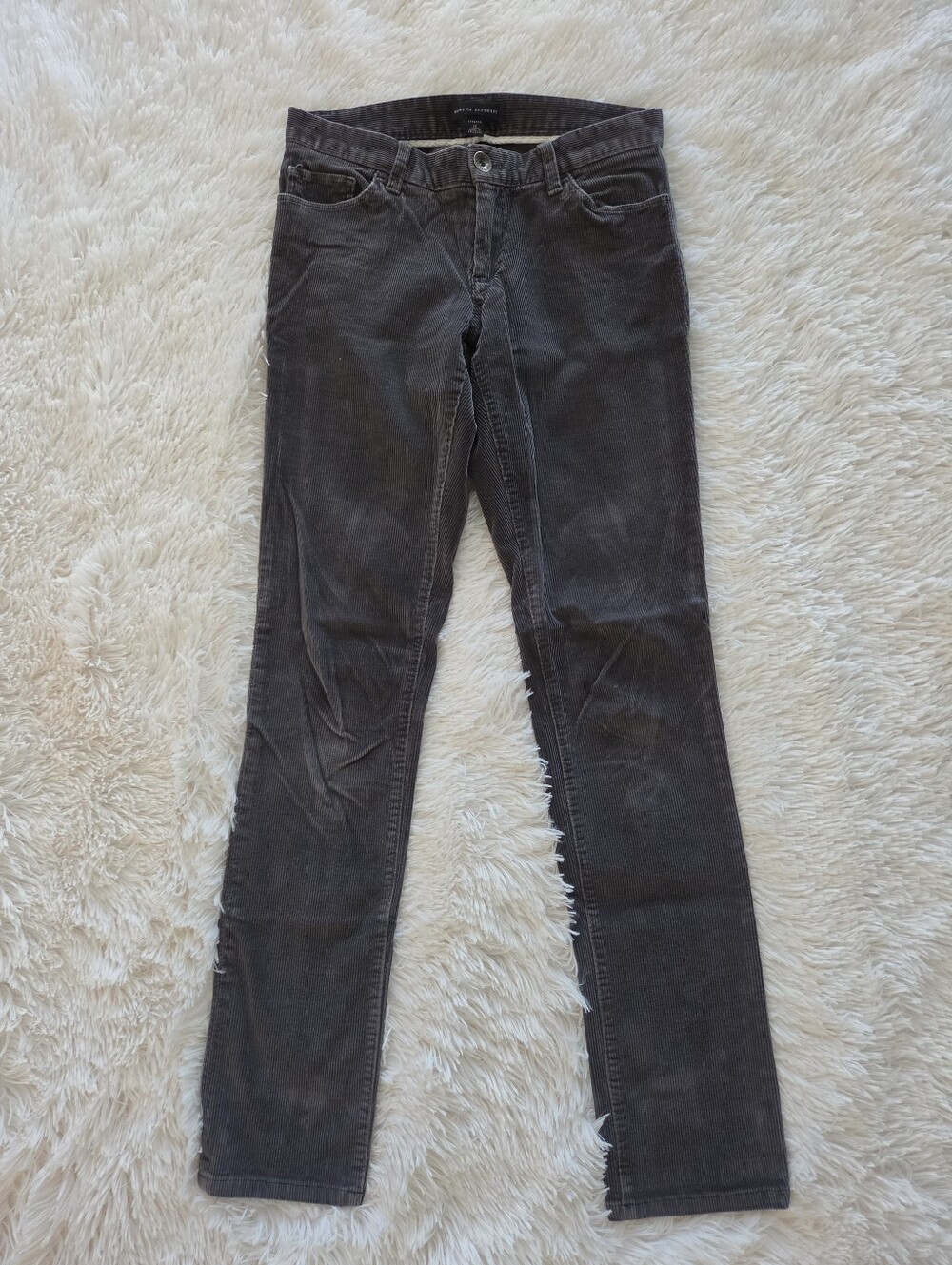 Banana Republic Gray Corduroy Skinny Jeans Women Size 2/26